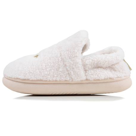 Chaussons charentaises suédine semelle bloup extra confort Ivoire+Noir 3 - vertbaudet enfant 