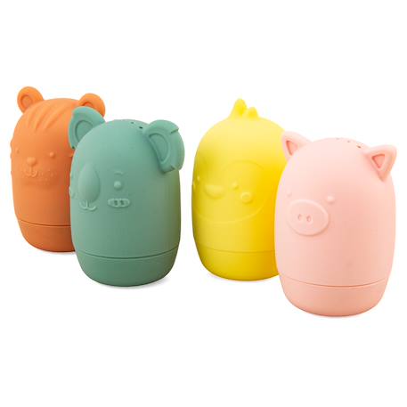 Jouets bain silicone animaux ludi'eau Orange 1 - vertbaudet enfant 