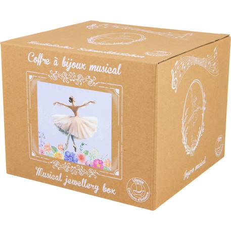 Coffre à bijoux musical ballerine Blanc 6 - vertbaudet enfant 