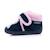 Chaussons bottillons microvelours maintien renforcé, fermeture scratch, simple à enfiler Marine 3 - vertbaudet enfant 