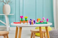 Jouet-Jeux d'imagination-Jeux de construction-Big - set activité - fleurs - 40 pcs