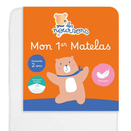 Matelas bébé - réversible Blanc 1 - vertbaudet enfant 