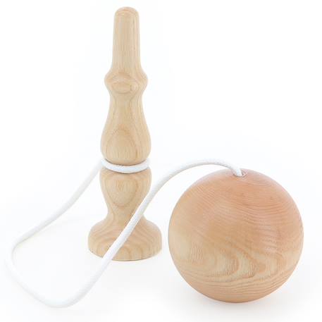 Bilboquet en bois massif Beige+Bleu+Jaune+Rouge 2 - vertbaudet enfant 