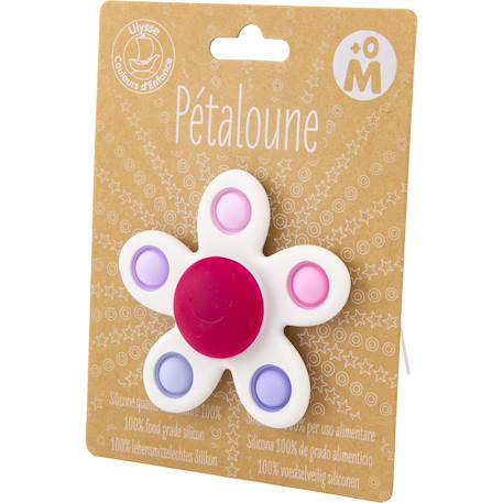 Spinner sensoriel fleur pétaloune pop Blanc+Vert 4 - vertbaudet enfant 