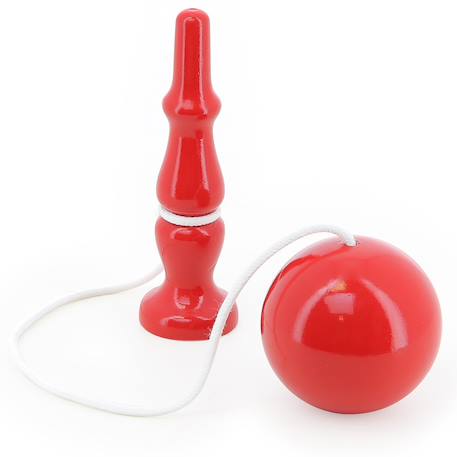Bilboquet en bois massif Beige+Bleu+Jaune+Rouge 9 - vertbaudet enfant 
