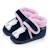 Chaussons bottillons microvelours maintien renforcé, fermeture scratch, simple à enfiler Marine 1 - vertbaudet enfant 