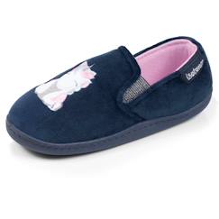 Chaussures-Chaussons mocassins velours, maintien souple, facile à enfiler, semelle flexible