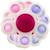 Spinner sensoriel fleur pétaloune pop Blanc+Vert 3 - vertbaudet enfant 