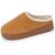 Chaussons mules à talon compensé de 3,5 cm, très confortables Cachou+Camel 7 - vertbaudet enfant 