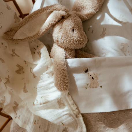 Lange xl en gaze de coton little goose (120 x 120 cm) Blanc, beige+Ecru, marron, orange 8 - vertbaudet enfant 