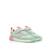 Sneakers filles textile lacets- fermeture adhésive barefoot Blue clair+Pink+Rose+Vert menthe 22 - vertbaudet enfant 