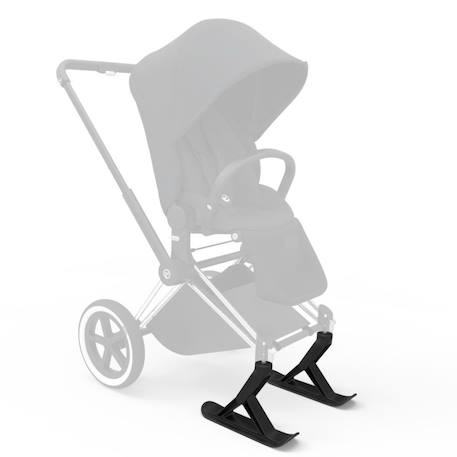 Skis pour poussette pour terrain enneigé ou sable Noir 2 - vertbaudet enfant 