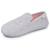 Chaussons charentaises velours semelle ergonomique mousse à mémoire forme Gris chiné+Léopard beige 1 - vertbaudet enfant 