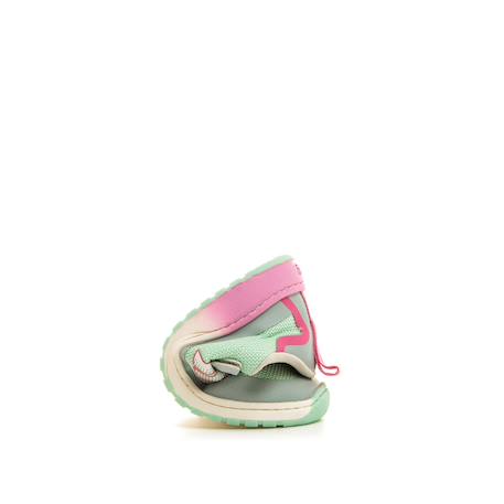 Sneakers filles textile lacets- fermeture adhésive barefoot Blue clair+Pink+Rose+Vert menthe 21 - vertbaudet enfant 
