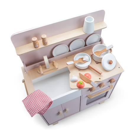 Kitchenette en bois pour enfant Gris+Rose+Vert 10 - vertbaudet enfant 