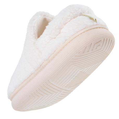 Chaussons charentaises suédine semelle bloup extra confort Ivoire+Noir 5 - vertbaudet enfant 