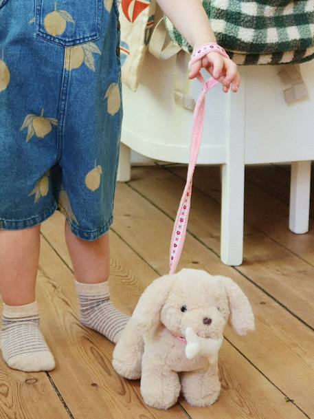 Peluche chien et son sac KONGES SLOJD blanc 1 - vertbaudet enfant 