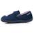 Chaussons mocassins velours, maintien souple, facile à enfiler, semelle flexible Marine 3 - vertbaudet enfant 