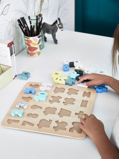 Puzzle des chiffres en bois FSC® multicolore 3 - vertbaudet enfant 