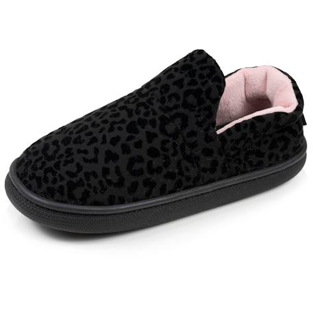 Chaussons charentaises suédine semelle bloup extra confort Ivoire+Noir 7 - vertbaudet enfant 