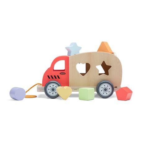 Camion de tri des formes Rouge 3 - vertbaudet enfant 