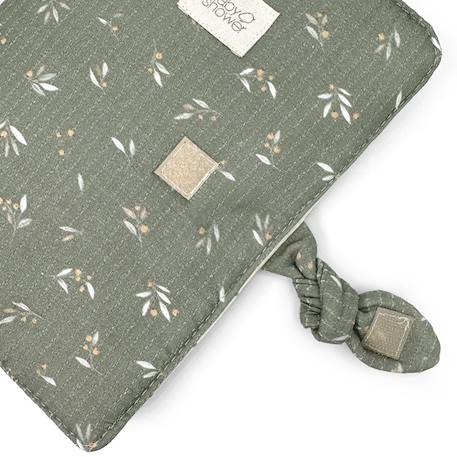 Protège carnet de santé knot misty woods Vert, écru, jaune 2 - vertbaudet enfant 