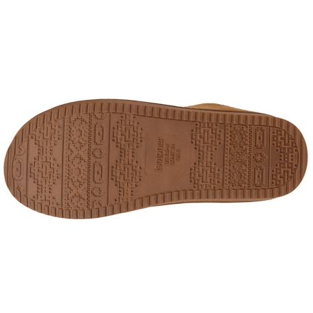 Chaussons mules à talon compensé de 3,5 cm, très confortables Cachou+Camel 11 - vertbaudet enfant 
