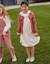 Robe florale à manches longues et doublure Blanc 1 - vertbaudet enfant 