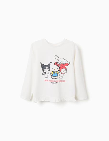 T-shirt en coton à imprimé hello kitty and friends Blanc 1 - vertbaudet enfant 