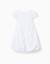 Robe en coton à effet ballon Blanc 2 - vertbaudet enfant 
