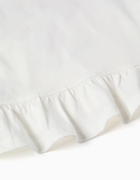 T-shirt en coton à manches longues et imprimé stella Blanc 4 - vertbaudet enfant 