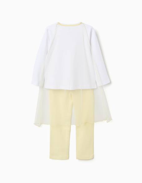 Pyjama long en coton avec cape amovible Blanc 3 - vertbaudet enfant 