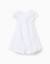 Robe en coton à effet ballon Blanc 1 - vertbaudet enfant 