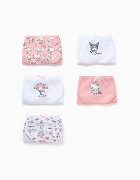 Fille-Lot de 5 culottes en coton hello kitty & friends