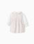 Robe en coton à manches longues et vichy Gris clair 2 - vertbaudet enfant 