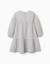 Robe en coton rayé à manches bouffantes b&s Blanc 2 - vertbaudet enfant 