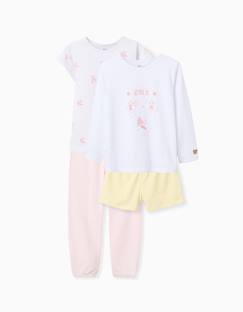 Lot de 2 pyjamas en coton avec imprimés  - vertbaudet enfant