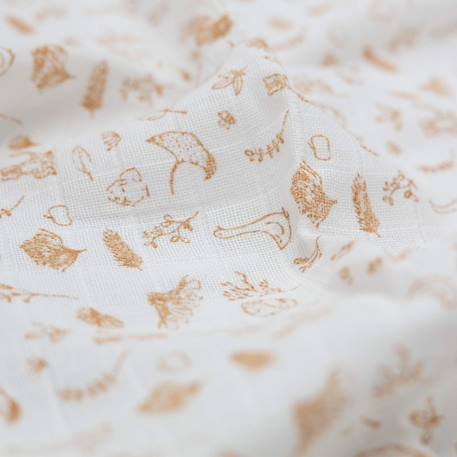 Lot de 3 langes à motifs pour bébé Beige 2 - vertbaudet enfant 