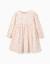 Robe florale à manches longues et doublure Blanc 2 - vertbaudet enfant 