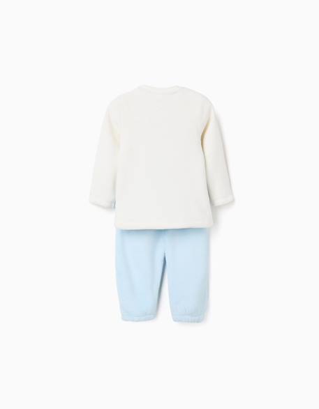 Pyjama en polaire corail avec imprimé mickey Blanc 2 - vertbaudet enfant 