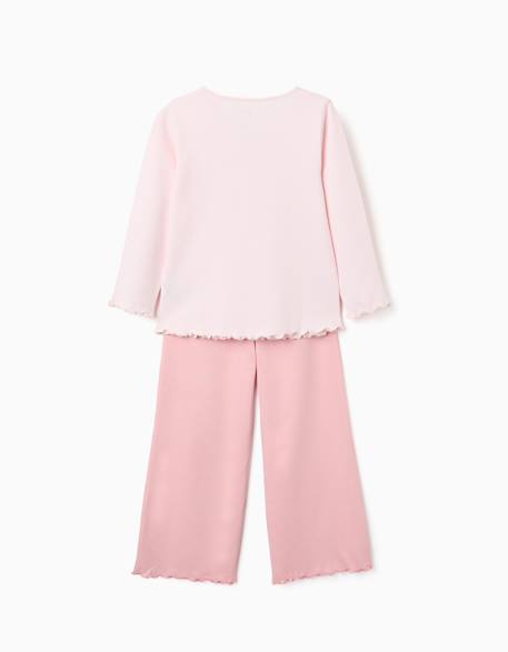 Pyjama en coton à manches longues et imprimé superhero Rose clair 2 - vertbaudet enfant 