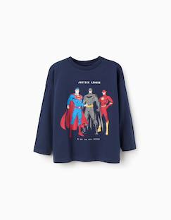Garçon-T-shirt, polo, sous-pull-T-shirt-T-shirt en coton avec imprimé justice league