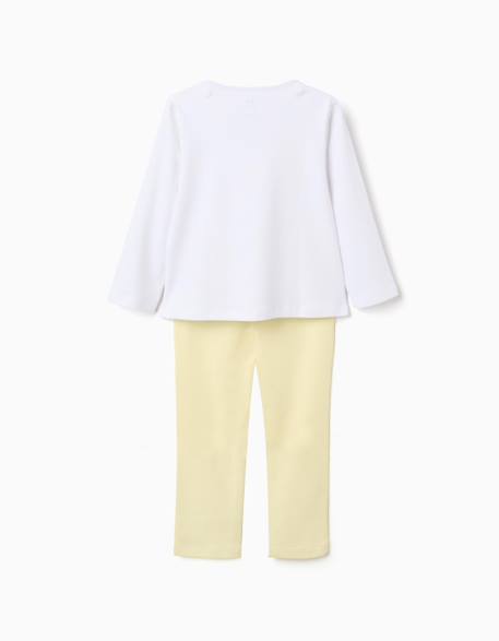 Pyjama long en coton avec cape amovible Blanc 2 - vertbaudet enfant 