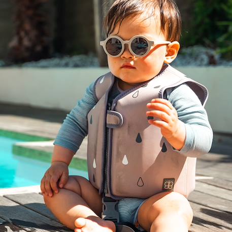 Lunettes de soleil bébé polarisées anti UV réversibles Gris 2 - vertbaudet enfant 
