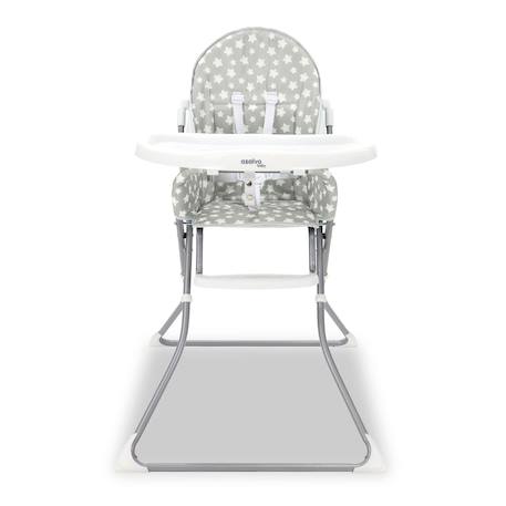 Chaise haute quick stars Gris+Rose 6 - vertbaudet enfant 