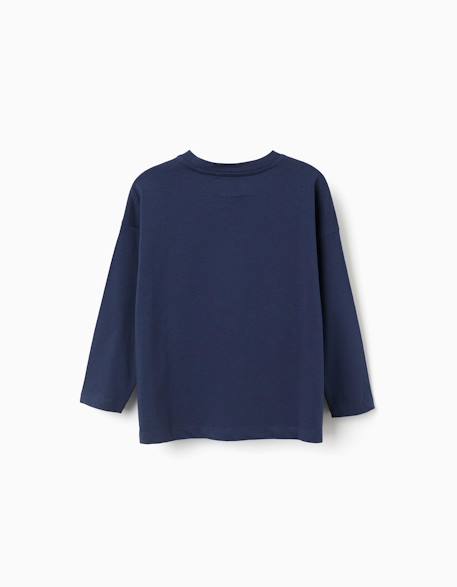 T-shirt en coton avec imprimé justice league Bleu foncé 2 - vertbaudet enfant 