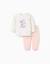 Pyjama en polaire corail avec imprimé minnie Blanc 1 - vertbaudet enfant 