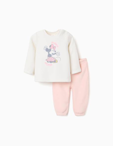 Bébé-Pyjama en polaire corail avec imprimé minnie