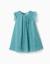 Robe en tulle sans manches à volants et fleurs Bleu clair 1 - vertbaudet enfant 