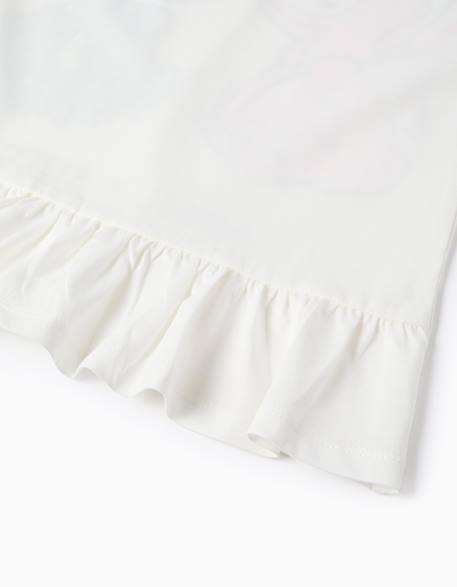 T-shirt en coton avec imprimé stitch et angel Blanc 4 - vertbaudet enfant 
